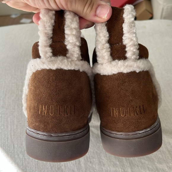 INUIKII NEW Winter waterproof Suede and shearling Winter Ankle Boot cozy❄️❄️ - Picture 5 of 5